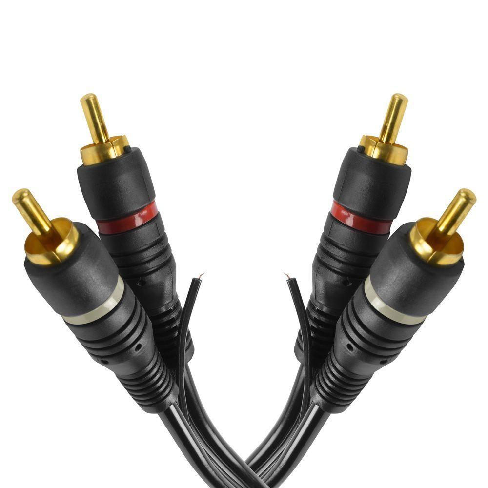 Cabo De Audio Evus C-018 2 Rca Macho X 2 Rca Macho Gold - 3m - 2