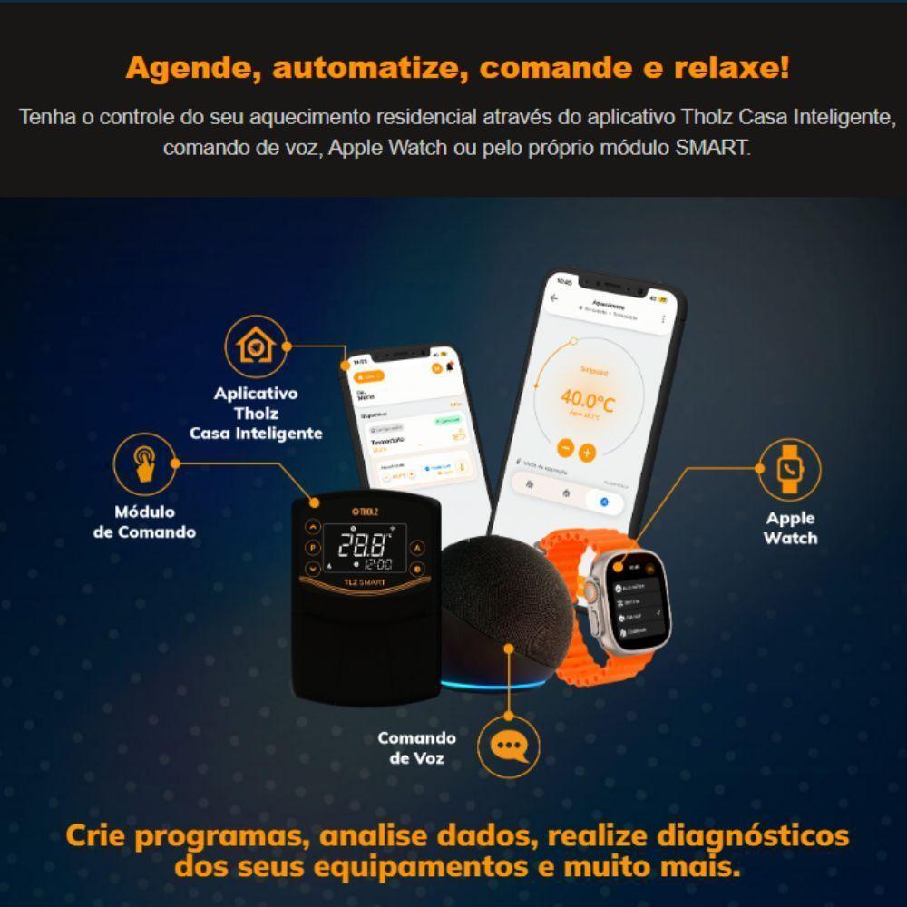 Termostato Digital Com Programador De Horário Wi-fi Tlz Smart 1516n 220v 2º Geração - Tholz - 3