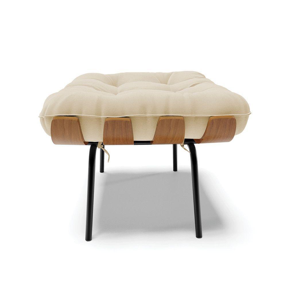 Kit 02 Puffs Costela Linho A19 Grosso Bege - 7