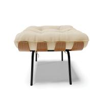 Kit 02 Puffs Costela Linho A19 Grosso Bege - 7