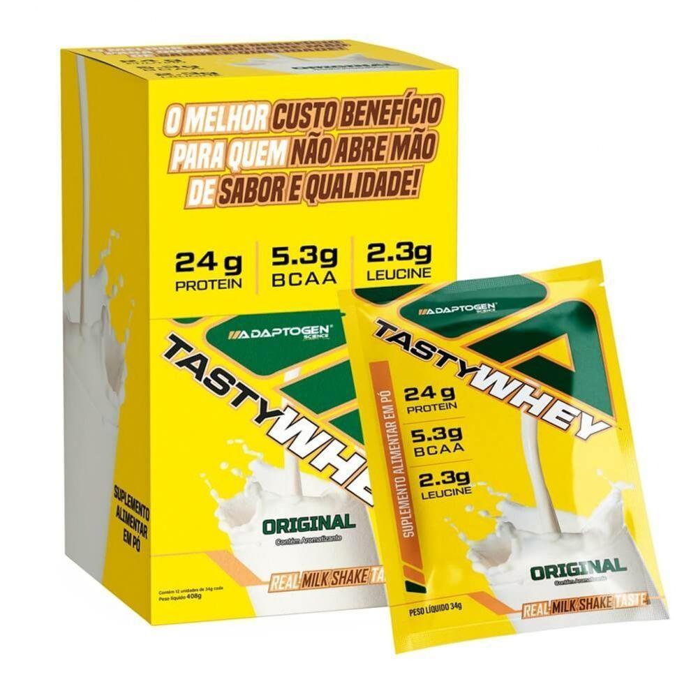 Tasty Whey Display Sachê Sabor Original 12 Un 34g - 1