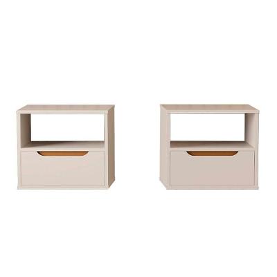 Mini Cômoda 3 Gavetas Luxo Cinza Moveis Quarto Moderno