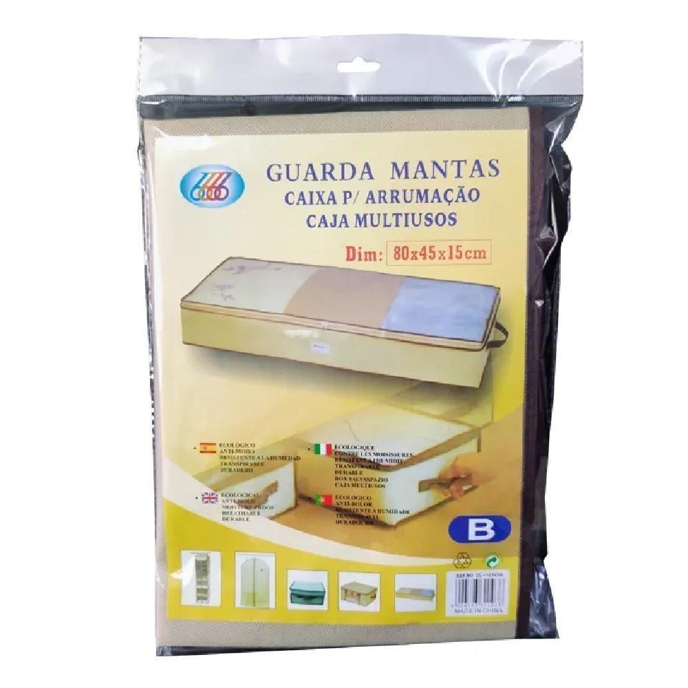 Caixa Organizadora Guarda Manta Lençol Edredom Organiza Guarda Roupa Quarto Multiuso Com Ziper E Alça - 1