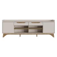 Rack Para TV Até 65 Polegadas Com 2 Portas E 2 Gavetas Multimóveis MP1101 Off White/madeirado - 5