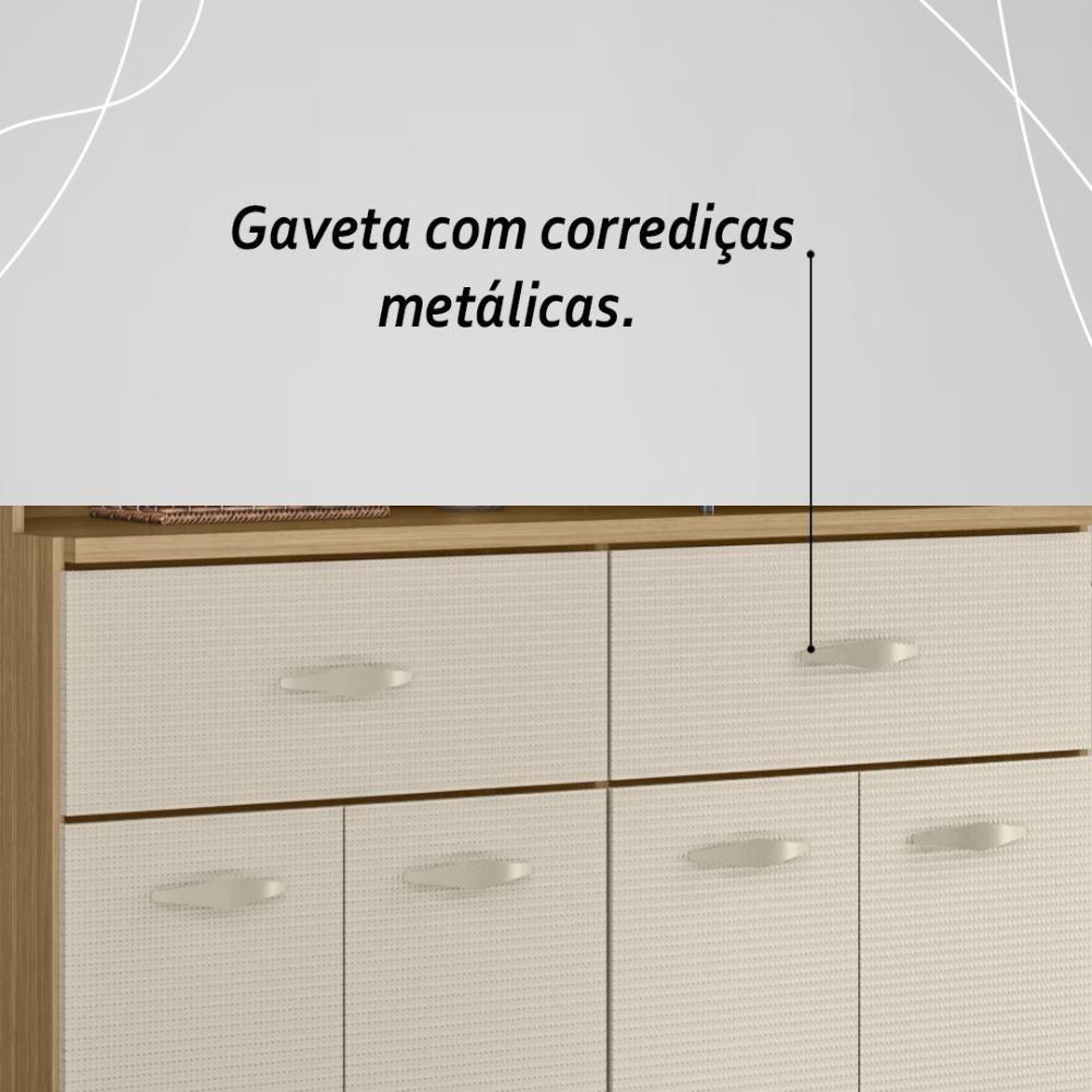 Armário De Cozinha Compacta Mdf 8 Portas Golden Plus Freijó-soft - 2