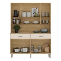Armário De Cozinha Compacta Mdf 8 Portas Golden Plus Freijó-soft - 7