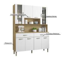 Armário De Cozinha Compacta 8 Portas 2 Gavetas Golden Freijó-supremo - 5