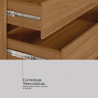 Guarda Roupa Casal 4 Portas Com Espelho E 3 Gavetas Attore Nogueira Touch - 6