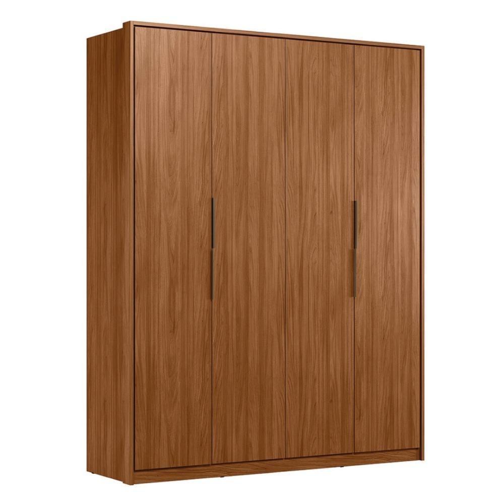 Guarda Roupa Casal 4 Portas E 3 Gavetas Attore Nogueira Touch - 9
