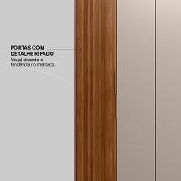 Guarda Roupa Casal 6 Portas Com Ripado E 6 Gavetas Atrice - Nogueira-nude Prime Tx - 7