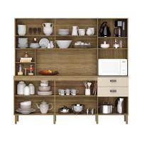 Armario De Cozinha Compacta 10 Portas 2 Gavetas Intense Freijó-vanilla - 6