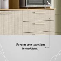 Armário De Cozinha Compacta Mdf 6 Portas Ferrara Plus Freijó-soft - 6