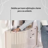 Buffet 4 Portas 2 Gavetas Mônaco - Cinamomo/off White - 5