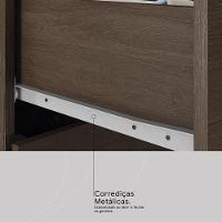 Guarda Roupa Casal 8 Portas Com Espelho E 2 Gavetas Paranaguá ébano Touch - 7