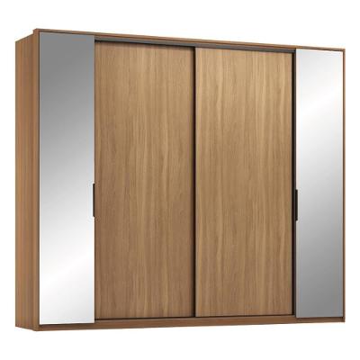 Guarda Roupa Casal Laredo 4 Portas de Correr 4 Gavetas Amêndola-nude Prime Tx