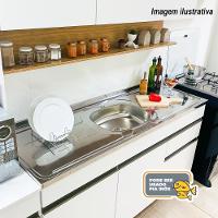 Armário De Cozinha Completa 120 Com Balcão Para Pia 9 Portas Line Freijó-supremo - 6