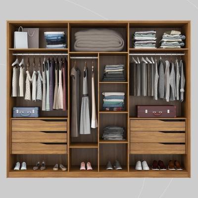 Guarda Roupa Casal Atrice 6 Portas de Bater 6 Gavetas Amêndola Touch