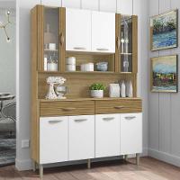 Armário De Cozinha Compacta 8 Portas 2 Gavetas Golden Freijó Freijó-supremo-cp-ripado Freijó - 1