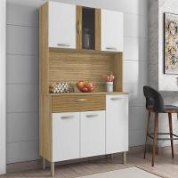 Armário De Cozinha Compacta 6 Portas 1 Gaveta Pan Freijó Freijó-supremo-cp-ripado Freijó - 1