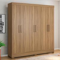 Guarda Roupa Casal 6 Portas E 3 Gavetas Prático Amêndola Touch - 1