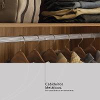 Guarda Roupa Casal 6 Portas Com Espelho E 4 Gavetas Giardino Prime Tx Amêndola Touch-nude - 7