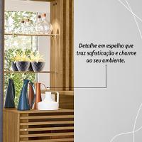 Estante Home Theater 2 Portas Com Espelho Led Frizz Plus - Cumaru - 6