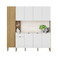 Armario De Cozinha Compacta 9 Portas 1 Gaveta Pulse Freijó-artico-riscatto - 6