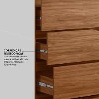 Guarda Roupa Casal 6 Portas Com Espelho E 6 Gavetas Atrice Nogueira Touch - 5