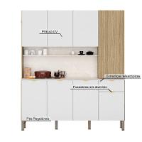 Armario De Cozinha Compacta 8 Portas 1 Gaveta Slow Freijó-artico-riscatto - 5