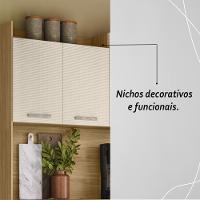 Armário De Cozinha Compacta Mdf 6 Portas 1 Gaveta Gênova Plus Freijó-soft - 7