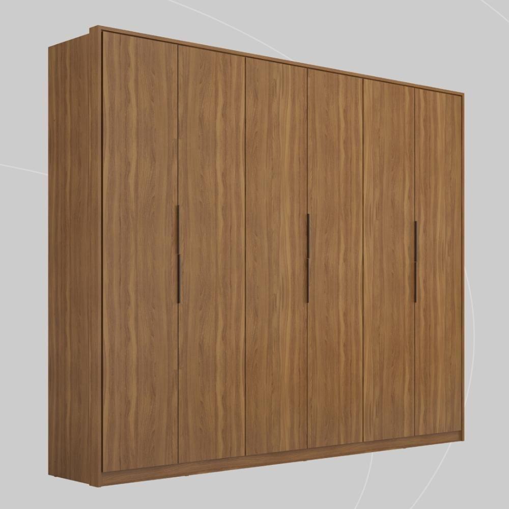 Guarda Roupa Casal 6 Portas E 6 Gavetas Atrice Amêndola Touch - 3