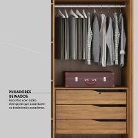 Guarda Roupa Casal 6 Portas E 6 Gavetas Atrice Amêndola Touch - 2