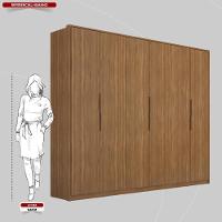 Guarda Roupa Casal 6 Portas E 6 Gavetas Atrice Amêndola Touch - 7