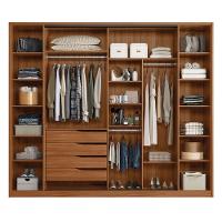 Guarda Roupa Casal 4 Portas Com Espelho E 4 Gavetas Laredo - Nogueira-nude Prime Tx - 3