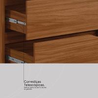 Guarda Roupa Casal 4 Portas Com Espelho E 4 Gavetas Laredo - Nogueira-nude Prime Tx - 9