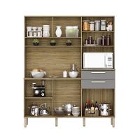 Armario De Cozinha Compacta 6 Portas 2 Gavetas Montesa Freijó-gris - 3