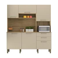 Armario De Cozinha Compacta 6 Portas 2 Gavetas Ferrara Freijó-vanilla - 7