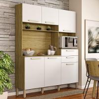 Armario De Cozinha Compacta 6 Portas 2 Gavetas Montesa Freijó-supremo - 1