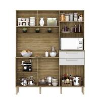 Armario De Cozinha Compacta 6 Portas 2 Gavetas Montesa Freijó-supremo