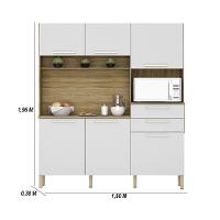 Armario De Cozinha Compacta 6 Portas 2 Gavetas Montesa Freijó-supremo - 6