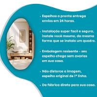 Espelho Redondo Com Iluminação Led Branco Frio - 6000k - 70x70 Cm - 3