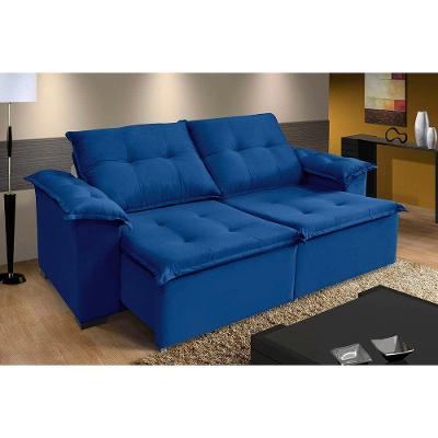 Sofá Berlin 5 Lugares 2,50cm - De Casa Décor E Estofados Azul