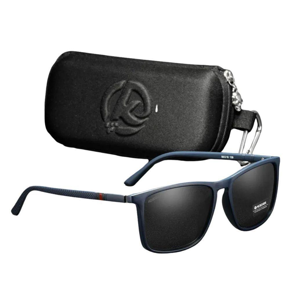 Óculos De Sol Polarizados Ultraleve Com Estojo Azul - 1