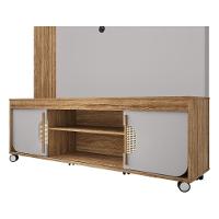 Home Estante Rack Maragogi Para Tv Até 65 Polegadas Cinamomo/Off White - 4
