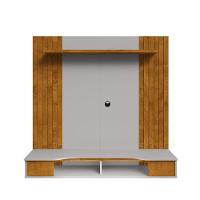 Painel Suspenso Ipanema Sala Tv Até 55 Polegadas Com Nicho Naturale/Off White - 3