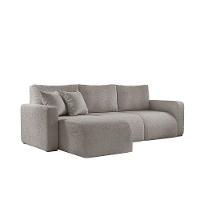 Sofá Living 90cm + 90cm Mais Chaise Esquerdo Meu Sofá Online B026 Veludo Prata - 2