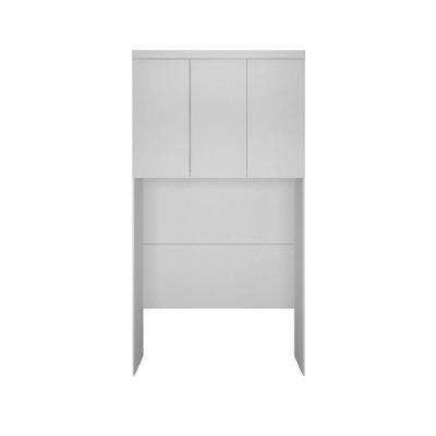 Modulo Aéreo Safira Solteiro Mdf Com 3 Portas Clic Móveis Branco