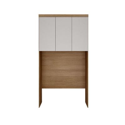 Modulo Aéreo Safira Solteiro Mdf Com 3 Portas Clic Móveis Cumaru/fendi