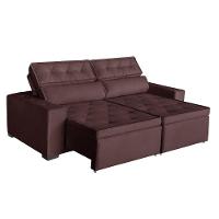 Sofá áustria 4 Lugares 2,00mt -de Casa Décor E Estofados Marrom - 3