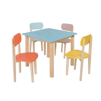 Kit Colore Mesa Com 4 Cadeiras Infantil Multicores